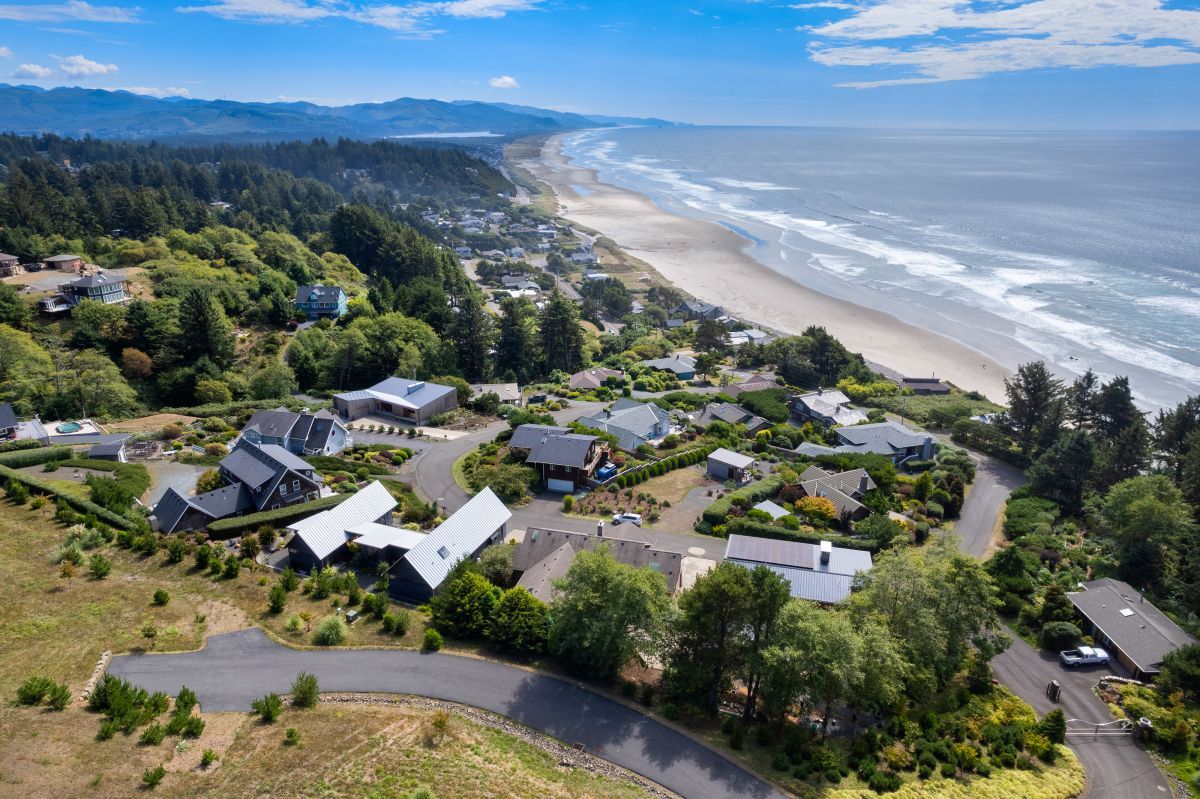 aerial view of Oregon Coast